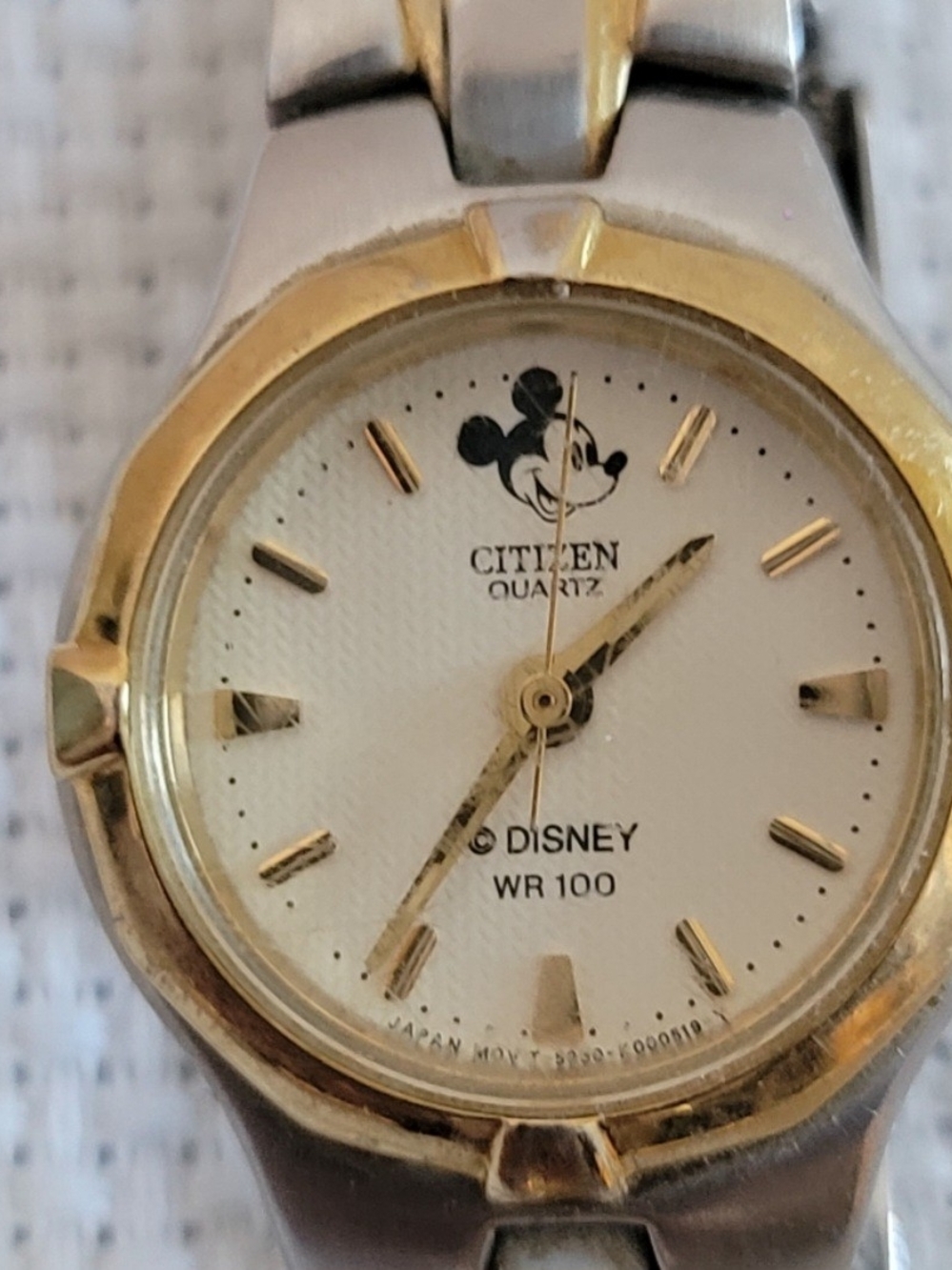 Citizen Quartz Disney Mickey Mouse Two-Tone Watch - White Dial